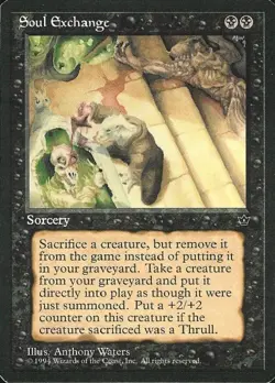 Soul Exchange - Light Play MTG Fallen Empires - Image 1