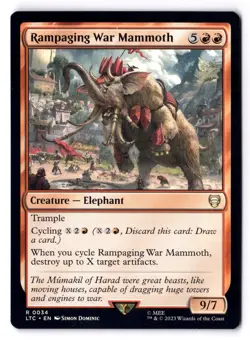 Rampaging War Mammoth NM* The Lord Of Rings ENGLISH 0034 mtg -UnltdCards - Image 1