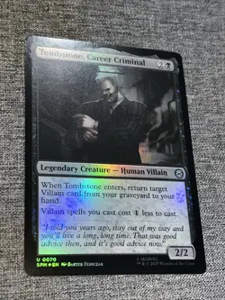 Tombstone, Career Criminal (Foil) - 0070 - Marvel's Spider-Man - MTG - NM/M - Image 1