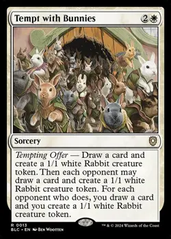 Tempt with Bunnies BLC NM MTG Non-Foil - Image 1