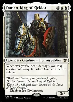 Darien, King of Kjeldor Commander: Murders at Karlov Manor NM MTG Non-Foil - Image 1