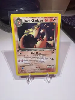 1st Edition Holo Dark Charizard - Ungraded NM/NM+ Pokemon 2000 Team Rocket 4/82 - Image 1