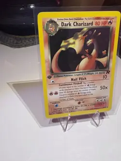 1st Edition Holo Dark Charizard - Ungraded NM/NM+ Pokemon 2000 Team Rocket 4/82 - Image 4