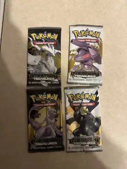 4x pokemon black and white legendary treasures pack Arts Opened - Image 1