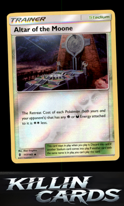 Reverse Holofoil Altar of the Moone 117/145 Pokemon Uncommon SM - Guardians Risi - Image 1