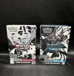 Pokemon Black Bolt and White Flare Booster Bundle Set of 2 Sealed New - Image 1