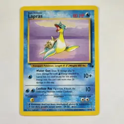 Lapras 25/62 - Rare - Pokemon TCG - Fossil - Unlimited - LP/EX - Image 1