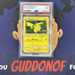 PSA 9 MINT 2022 Pokemon Go PIKACHU #028 Holo Rare - Image 1