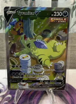 *Mint* Pokemon Tyranitar V Alt Art Ultra Rare 155/163 Battle Styles - Image 1