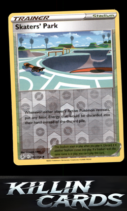 Reverse Holofoil Skaters' Park 242/264 Pokemon Uncommon SWSH08: Fusion Strike Ca - Image 1