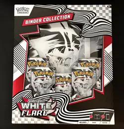 Pokemon Scarlet & Violet White Flare Binder Collection - New Sealed - Image 1