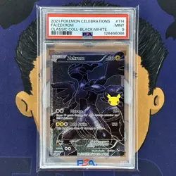 PSA 9 MINT 2021 Pokemon Celebrations ZEKROM #114 Full Art - Image 2