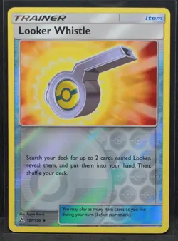 Looker Whistle #127/156 SM - Ultra Prism Reverse Holo Uncommon Pokemon - NM - Image 1