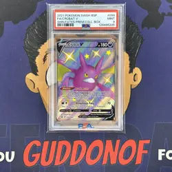 PSA 9 MINT 2021 Pokemon Shining Fates CROBAT V #098 Full Art Shiny Promo - Image 1