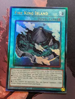 Yugioh Fire King Island RA03 EN059 Ultimate Rare 1st ED - Image 1