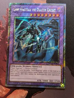 YUGIOH RA03-EN268 Dark Magician the Dragon Knight Platinum Secret Rare 1st Ed - Image 1