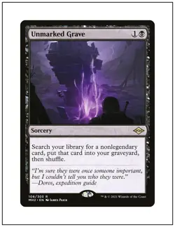 1x Unmarked Grave, Modern Horizons 2, Magic the Gathering MTG NM - Image 1