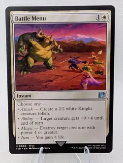 Battle Menu Final Fantasy Regular - Image 1