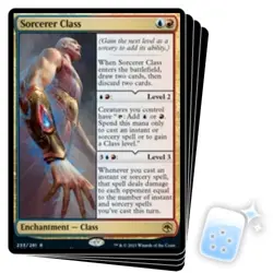 SORCERER CLASS X4 Adventures In The Forgotten Realms AFR Magic MTG MINT CARD - Image 1