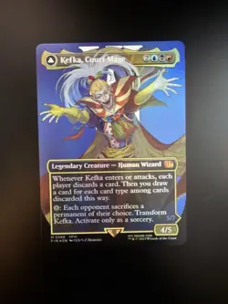 MTG Final Fantasy English Kefka, Court Mage Borderless 0398 Foil - Image 1