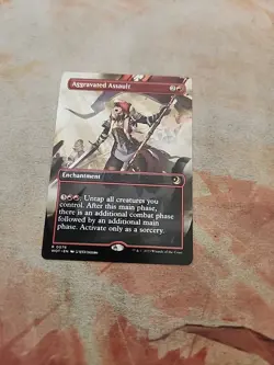 Aggravated Assault Anime Wilds Of Eldraine Enchanting Tales MTG NM - Image 1