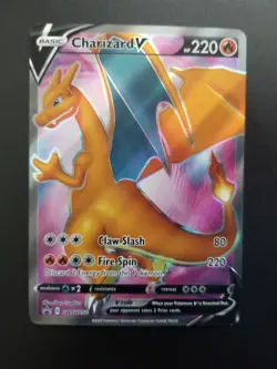 Charizard V SWSH050 Pokemon Champion's Path Black Star Promo Full Art - Image 1