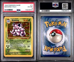 1999 Pokemon Base Set Nidoking Holo #11 - PSA 6 EX-MT - WOTC Vintage - Image 3