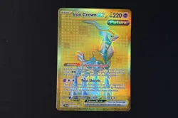 Iron Crown ex 216/162 Holo Shiny Pokemon TCG Card Temporal Forces NEAR MINT - Image 1