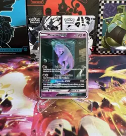 Pokemon Mewtwo GX TCG Shining Legends Holo Card 78/73 Secret Rare Clean - Image 3