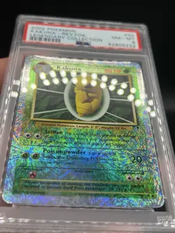 2002 POKEMON LEGENDARY COLLECTION #50 KAKUNA-REVERSE FOIL PSA 8 - Image 3