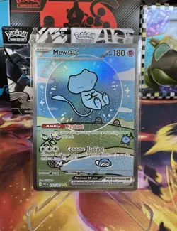 Pokemon TCG Mew EX 232/091 Paldean Fates Special Illustration Rare Bubble Mew - Image 3