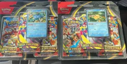 Lot Of 2 Pokemon Mega Evolution 3 Pack Blisters Sealed Bundle Psyduck & Golduck - Image 1