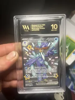 2024 SHINY Quaquaval EX Black Star Promo card SVP084 SV Pokemon WAG GM 10 - Image 1