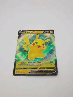 Pikachu V SWSH198 Sword & Shield Pokemon TCG Black Star Promo Card - Image 2