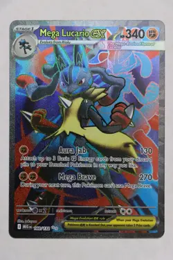 Pokemon TCG Mega Lucario EX 160/132 Ultra Rare Holo NM Mega Evolutions Full Art - Image 1