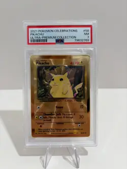 Pokemon Pikachu #58 Celebrations Ultra Premium Collection (UPC) PSA 7 - Image 1