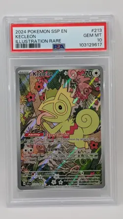 2024 Pokemon SSP EN-S&V Kecleon Illustration Rare 213/191 PSA 10 GEM MINT! - Image 1
