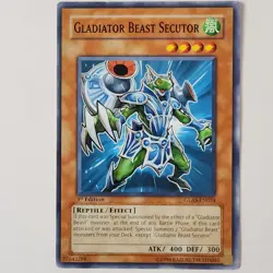 Gladiator Beast Secutor - GLAS-EN024 - LP - Common - 1st ed - Yugioh - Image 1