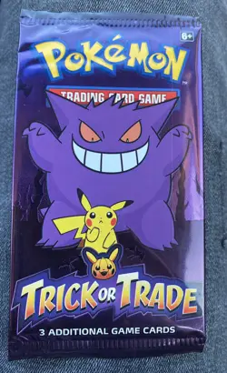 Pokemon Halloween Trick or Trade 1 NEW SEALED Booster Pack 3SP Cards not Digimon - Image 2