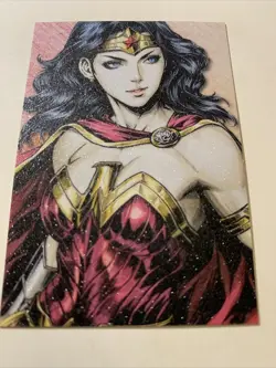 Wonder Woman Diana Justice Sexy Goddess Anime Doujin Sketch Art Card Girl Waifu - Image 5