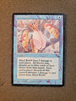 Mind Bomb The Dark moderate PLD Blue Rare MAGIC THE GATHERING MTG CARD (DS3D1PF) - Image 3