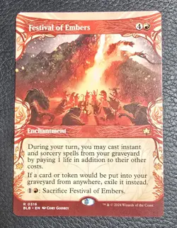 Festival of Embers (Showcase) Bloomburrow Regular MTG NM Magic Card - Image 1