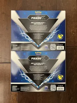 Pokemon TCG Pikachu V Trading Cards Box Factory Sealed Lot of 2 Rare New IN HAND - Image 3