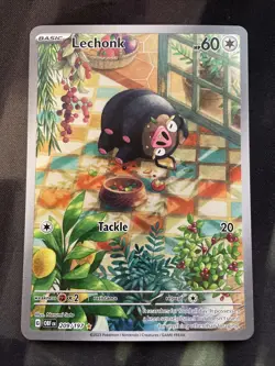 Lechonk IR 209/197 Pokemon Card TCG: S&V Obsidian Flames Normal Type - Image 1