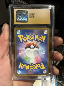 CGC 10 Pristine Glaceon ex 041/187 RR Terastal Festival ex sv8a Pokemon Card - Image 2