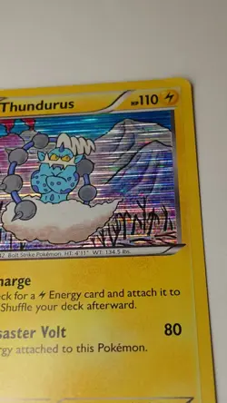 Thundurus 50/113 Holo LP Legendary Treasures Rare Pokemon Card - Image 4