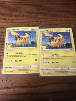 Pokemon Pikachu General Mills 25th Anniversary Card MINT LOT OF 2 CARDS - Image 1