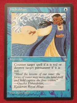 Magic The Gathering ICE AGE HYDROBLAST blue card MTG - Image 1