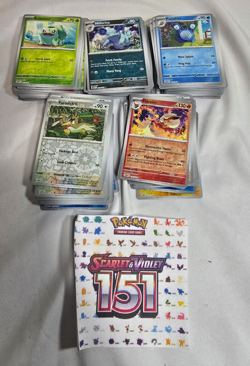 Pokemon Scarlet and Violet 151 Cards - REVERSE-HOLO - BULK - ~200 cards - Image 1