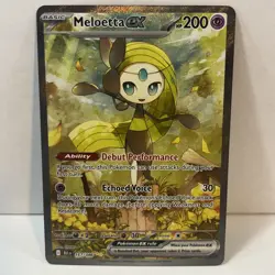 Pokemon TCG Meloetta EX Full Art Black Bolt Card 167/086 Sir - Image 1